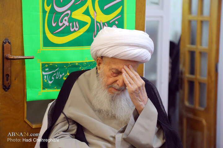 مراسم عزاداری شهادت حضرت فاطمه زهرا(س) در بیت آیت‌الله الهی