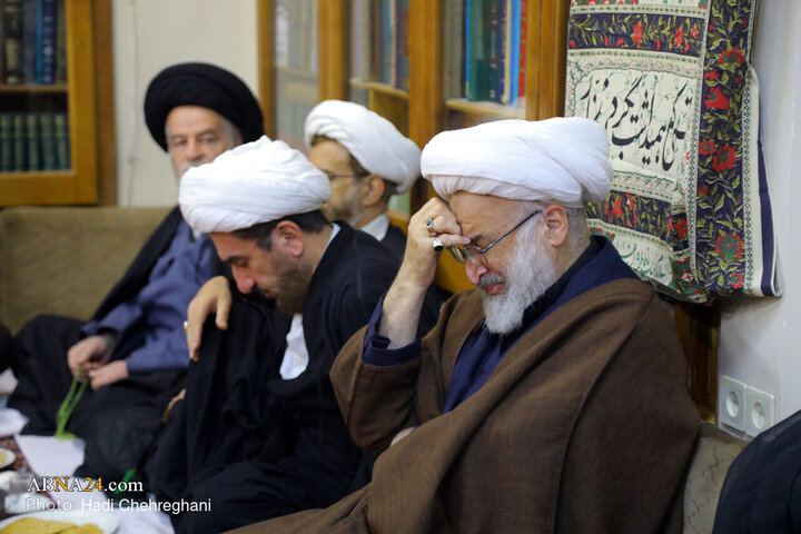 مراسم عزاداری شهادت حضرت فاطمه زهرا(س) در بیت آیت‌الله الهی