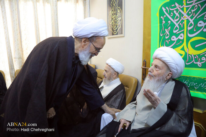 مراسم عزاداری شهادت حضرت فاطمه زهرا(س) در بیت آیت‌الله الهی