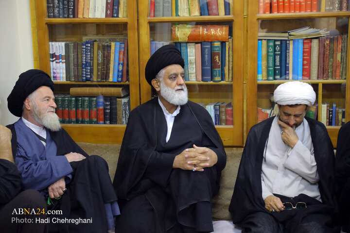 مراسم عزاداری شهادت حضرت فاطمه زهرا(س) در بیت آیت‌الله الهی