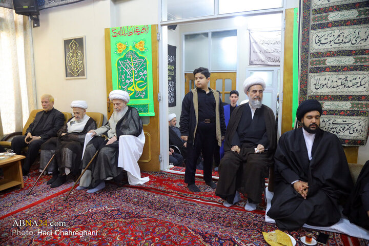 مراسم عزاداری شهادت حضرت فاطمه زهرا(س) در بیت آیت‌الله الهی