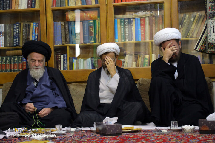 مراسم عزاداری شهادت حضرت فاطمه زهرا(س) در بیت آیت‌الله الهی