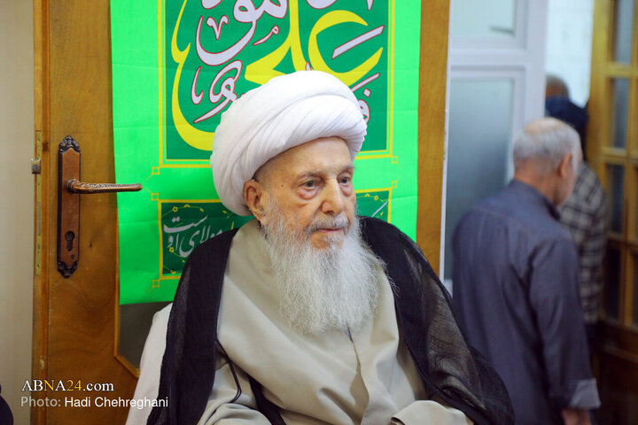 مراسم عزاداری شهادت حضرت فاطمه زهرا(س) در بیت آیت‌الله الهی