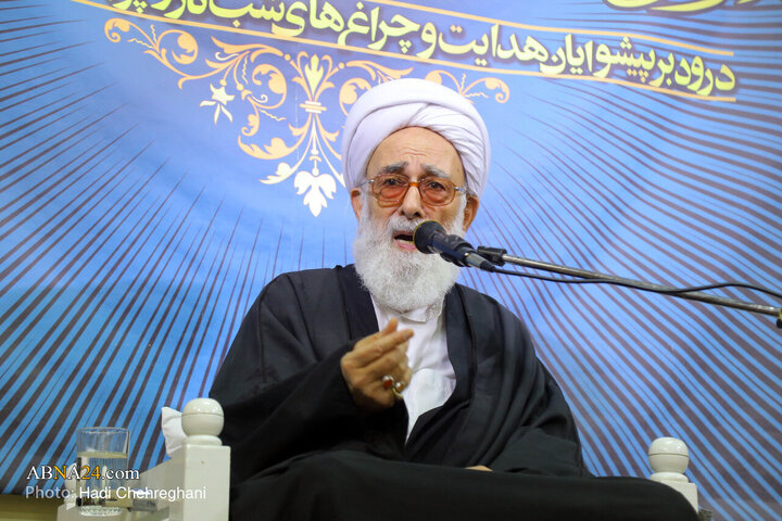 مراسم عزاداری شهادت حضرت فاطمه زهرا(س) در بیت آیت‌الله الهی