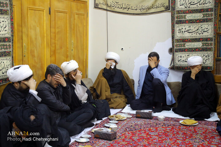 مراسم عزاداری شهادت حضرت فاطمه زهرا(س) در بیت آیت‌الله الهی