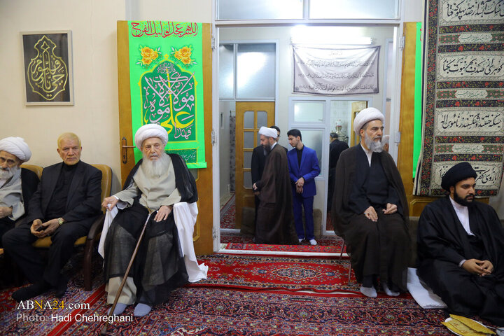 مراسم عزاداری شهادت حضرت فاطمه زهرا(س) در بیت آیت‌الله الهی