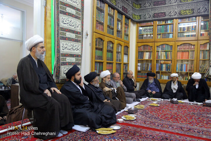 مراسم عزاداری شهادت حضرت فاطمه زهرا(س) در بیت آیت‌الله الهی