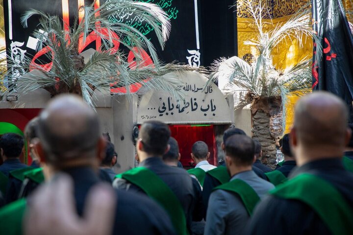 تقرير مصور/ خدام العتبة العباسية ييشاركون في مراسم عزاء شهادة السيدة "فاطمة الزهراء"(ع)