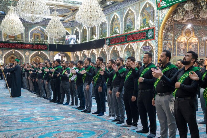 تقرير مصور/ خدام العتبة العباسية ييشاركون في مراسم عزاء شهادة السيدة "فاطمة الزهراء"(ع)