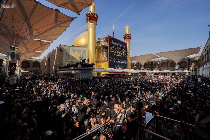 تقرير مصور/ مشاركة واسعة في إحياء ذكرى استشهاد السيدة "فاطمة الزهراء" (ع) بمدينة النجف الأشرف