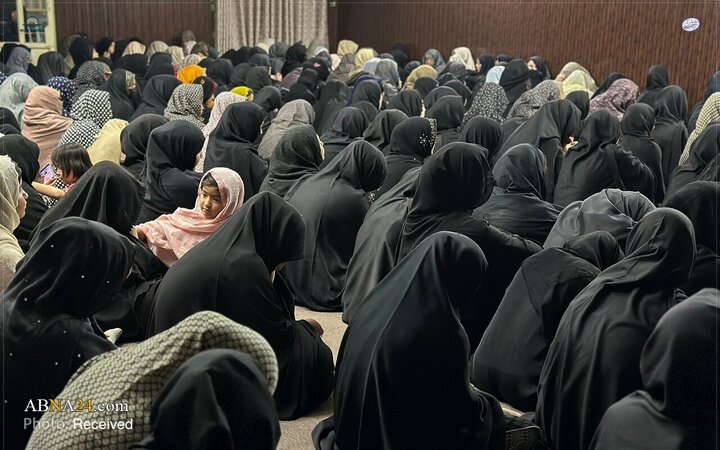 تصاویر | محفل عزای شیعیان هزاره در حسینیه علی بن ابی‌طالب کویته، پاکستان در ایام فاطمیه