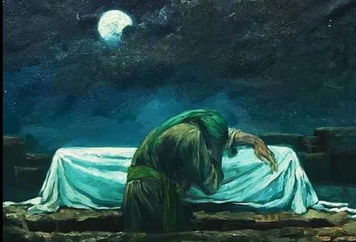 دل پر از غم علی (ع) و همت بی‌نظیر او در زندگی