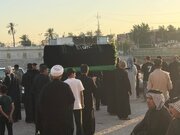 تقرير مصور/ جانب من الهمرجان والتشييع الرمزي لنعش السيدة فاطمة الزهراء (ع) في العمارة