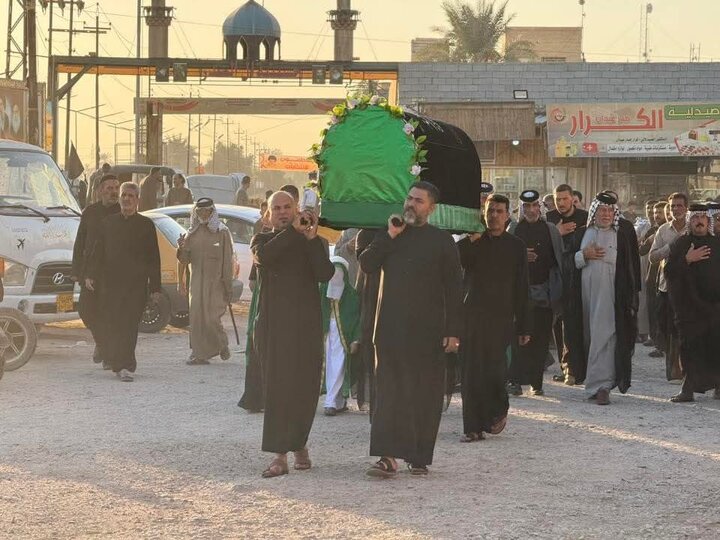 تقرير مصور/ جانب من الهمرجان والتشييع الرمزي لنعش السيدة فاطمة الزهراء (ع) في العمارة