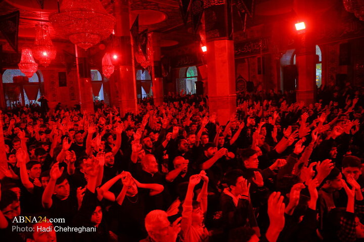 مراسم عزاداری شهادت حضرت فاطمه زهرا(س) در مسجد اعظم قم