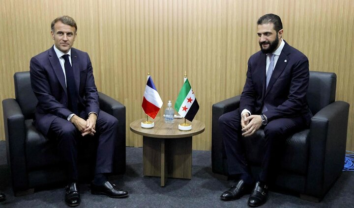 مکرون از جولانی خواست به ائتلاف بین‌المللی بپیوندد