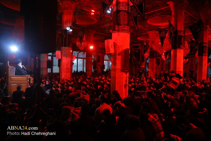 Photos: Hazrat Zahra mourning ceremony held at Azam Mosque in Qom