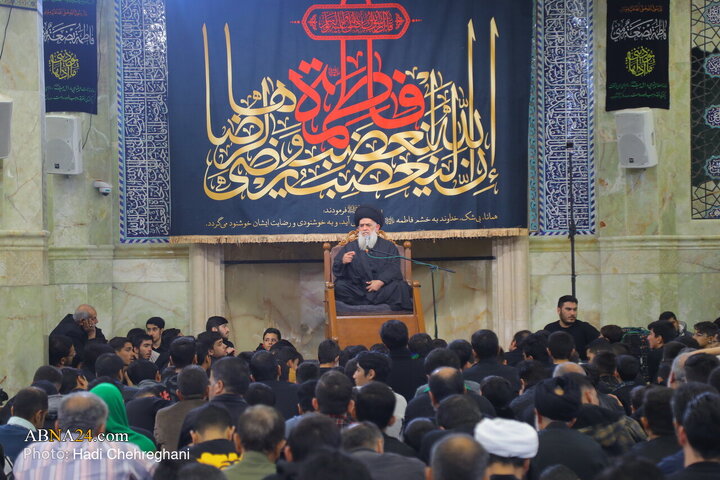 Photos: Hazrat Zahra mourning ceremony held at Azam Mosque in Qom