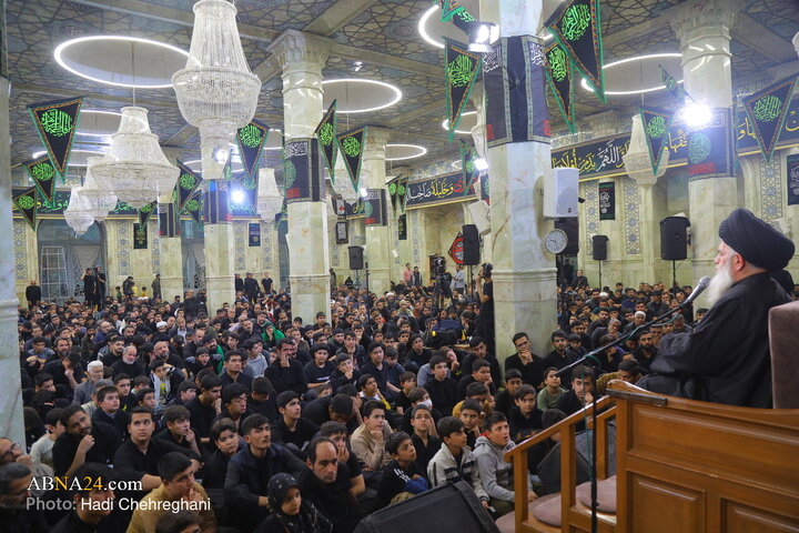 Photos: Hazrat Zahra mourning ceremony held at Azam Mosque in Qom