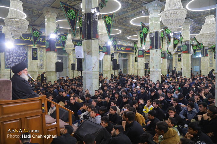 Photos: Hazrat Zahra mourning ceremony held at Azam Mosque in Qom