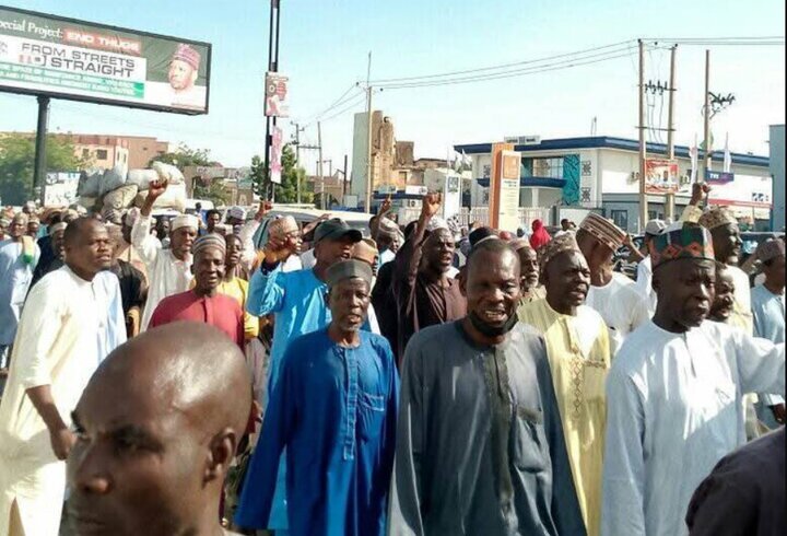 تصاویری از راهپیمایی مردم کانوی نیجریه در اعتراض به اظهارات تحریک‌آمیز ترامپ