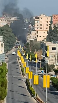 Pitong katao ang nasugatan sa drone strike ng Israel sa Bint Jbeil, sa Lebanon