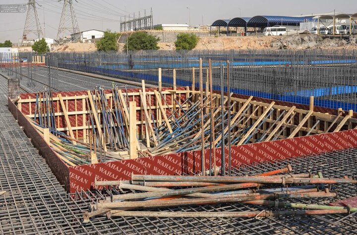 تقرير مصور/ مباشرة العمل على الإشراف لإنجاز مشروع خزان ماء برعاية العتبة العلوية المقدسة