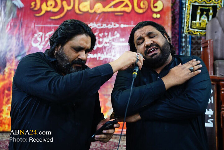 تصاویر | محفل عزای حضرت زهرا(س) در »امام‌باره جعفر طیار« در کراچی پاکستان