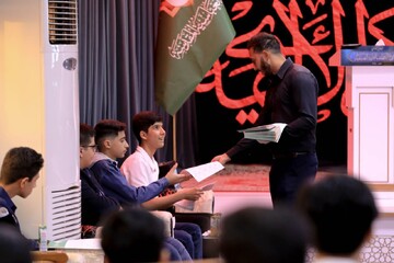 تصاویر | مؤسسه قرآن الکریم حرم حضرت عباس(ع) میزبان دانش‌آموزان مدارس کربلا