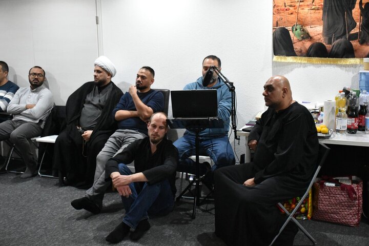 تقرير مصور/ مجلس عزاء استشهاد السيدة فاطمة الزهراء (عليها السلام) في مركز أهل البيت (ع) في سويسرا