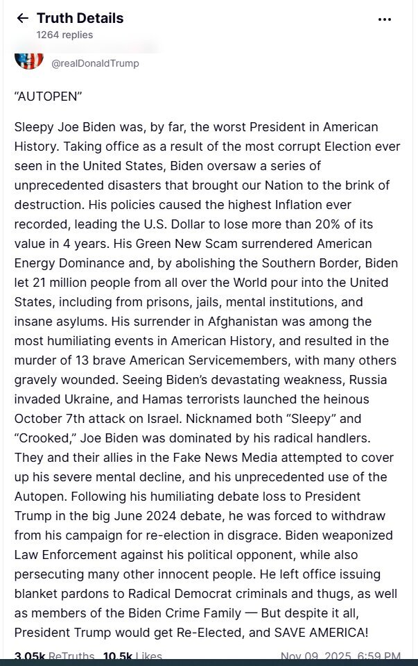 Trump : Biden a mené l'Amérique au bord de la destruction