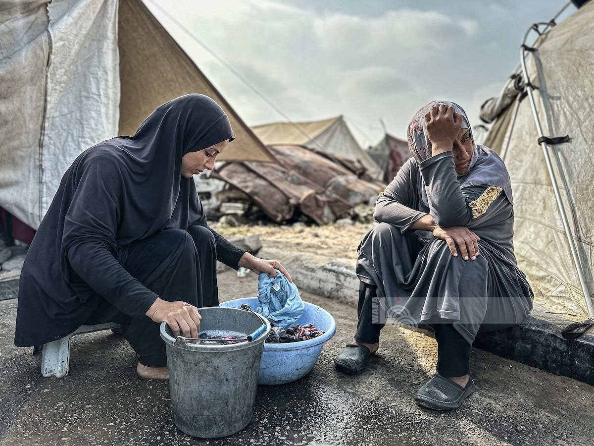 La vida de los ciudadanos de Gaza en tiendas temporales sobre las ruinas de sus hogares destruidos