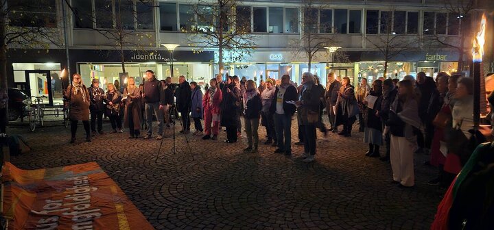 新闻图片 | 丹麦；支持巴勒斯坦集会谴责加沙种族灭绝