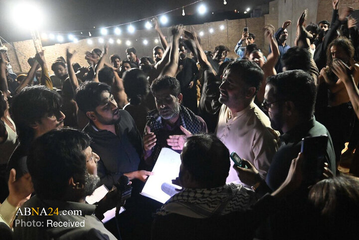 مراسم شهادت حضرت فاطمه در امام‌بارگاه موسی کاظم در جامشورو، پاکستان