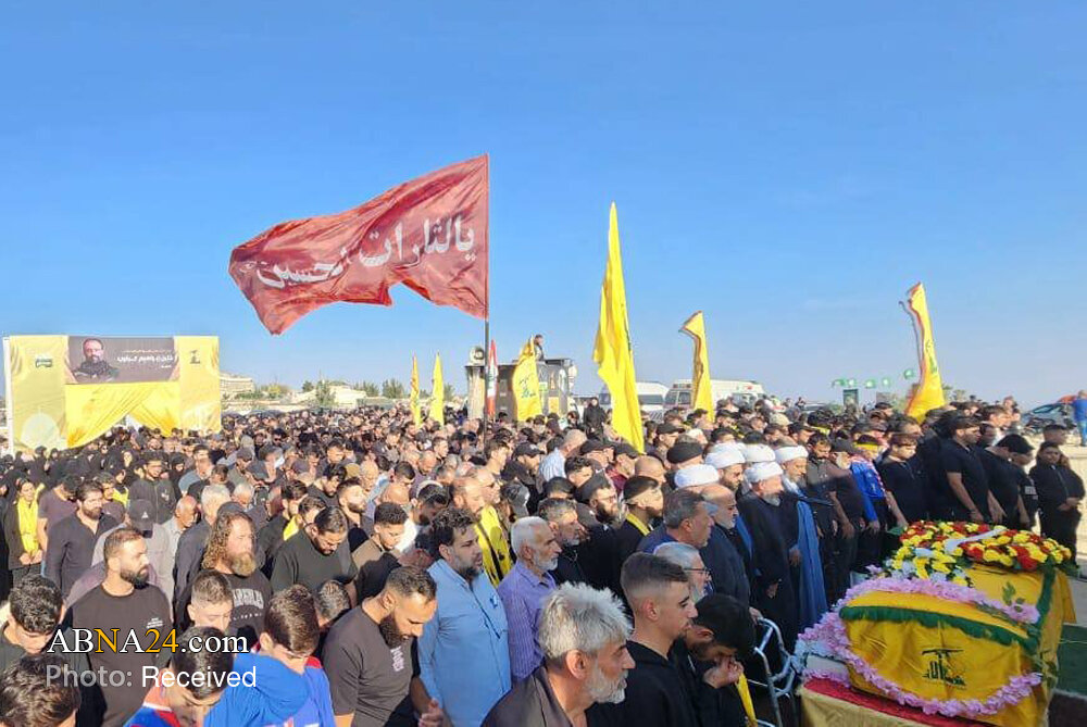 اهالی مارون الرأس، با شهید »ابراهیم خلیل کرنیب« وداع کردند + تصاویر