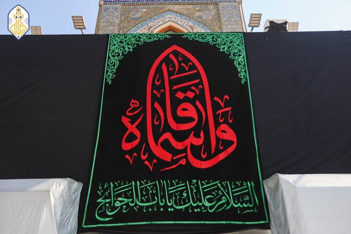 تقرير مصور/ حرم الإمامين الكاظمين يتشح بالسواد بمناسبة استشهاد الامام القاسم (ع)