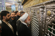 Photos: Head of Iran's Judiciary visits to Hazrat Fatemeh Masoumeh holy shrine