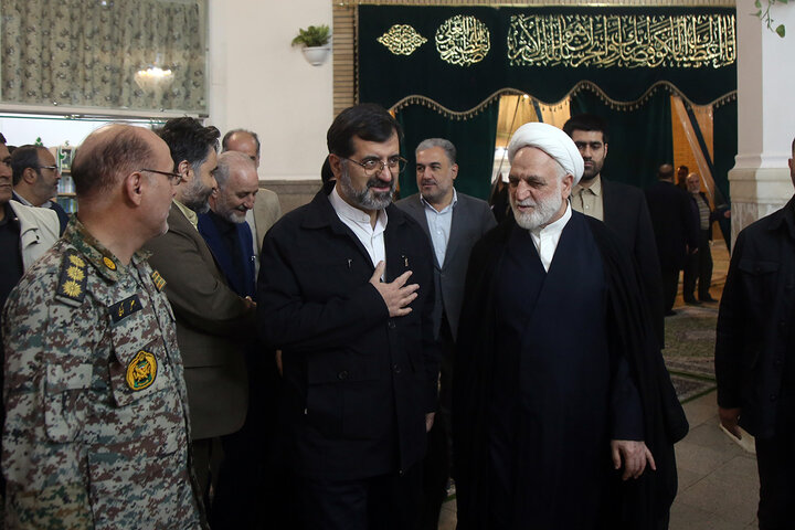Photos: Head of Iran's Judiciary visits to Hazrat Fatemeh Masoumeh holy shrine