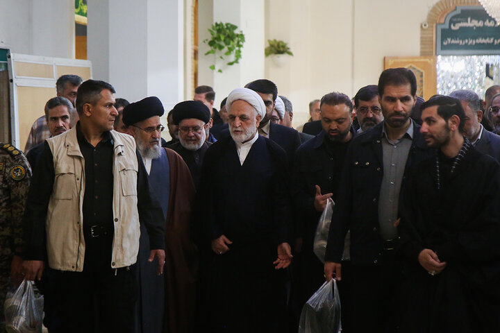 Photos: Head of Iran's Judiciary visits to Hazrat Fatemeh Masoumeh holy shrine