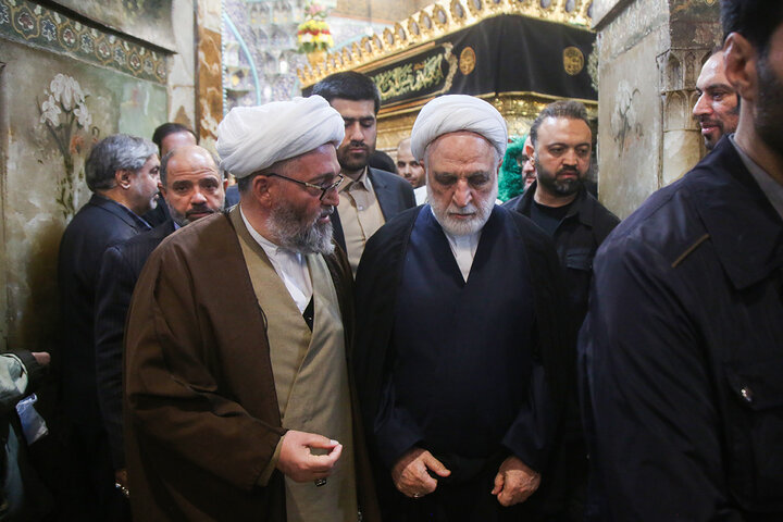 Photos: Head of Iran's Judiciary visits to Hazrat Fatemeh Masoumeh holy shrine