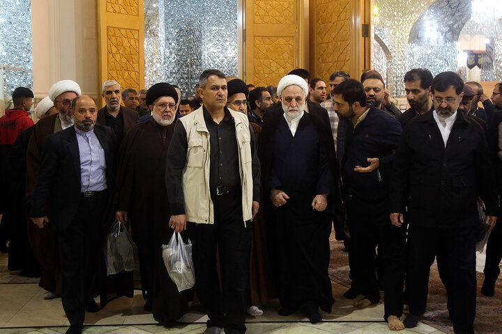 Photos: Head of Iran's Judiciary visits to Hazrat Fatemeh Masoumeh holy shrine