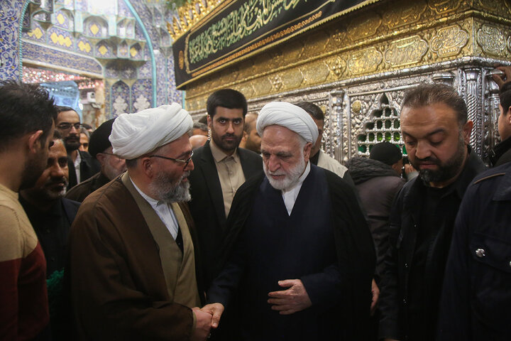 Photos: Head of Iran's Judiciary visits to Hazrat Fatemeh Masoumeh holy shrine