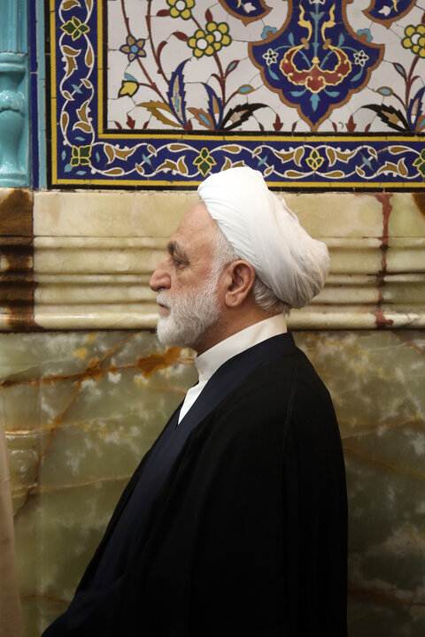 Photos: Head of Iran's Judiciary visits to Hazrat Fatemeh Masoumeh holy shrine