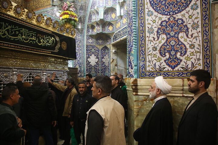 Photos: Head of Iran's Judiciary visits to Hazrat Fatemeh Masoumeh holy shrine