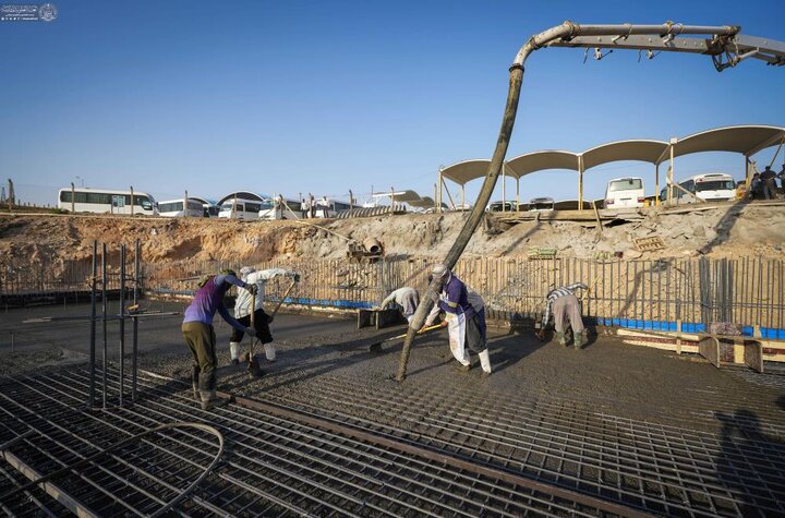 تقرير مصور/ بإشراف العتبة العلوية.. إنشاء مشروع خزان ماء بطاقة استيعابية تبلغ (20 مليون لتر)