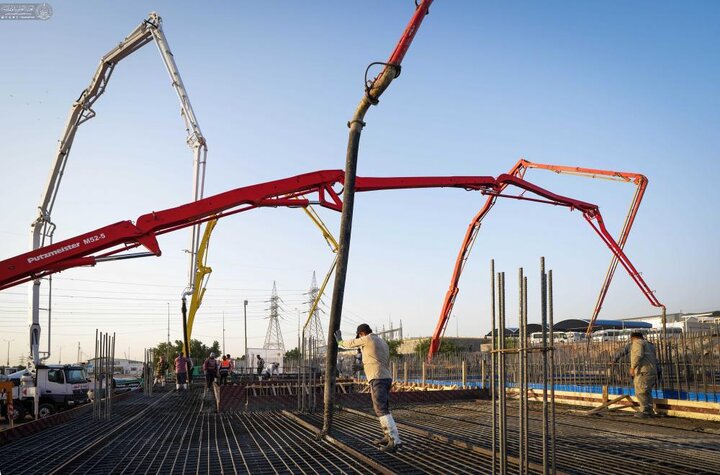 تقرير مصور/ بإشراف العتبة العلوية.. إنشاء مشروع خزان ماء بطاقة استيعابية تبلغ (20 مليون لتر)