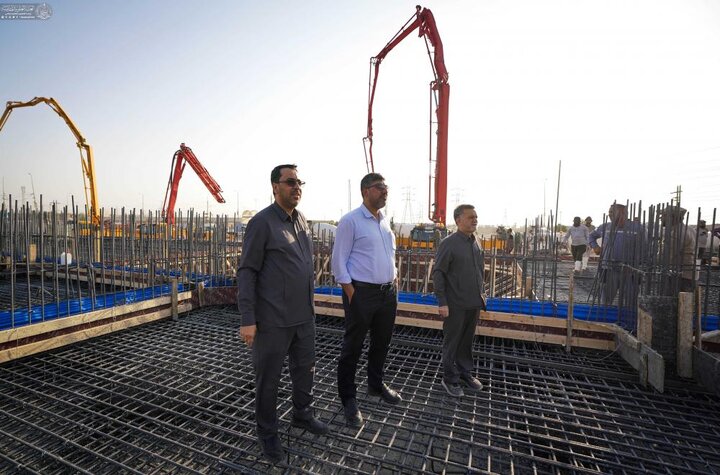تقرير مصور/ بإشراف العتبة العلوية.. إنشاء مشروع خزان ماء بطاقة استيعابية تبلغ (20 مليون لتر)