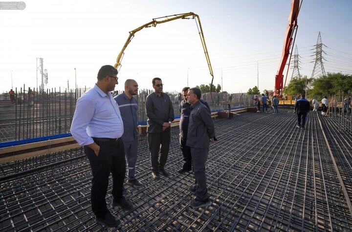 تقرير مصور/ بإشراف العتبة العلوية.. إنشاء مشروع خزان ماء بطاقة استيعابية تبلغ (20 مليون لتر)