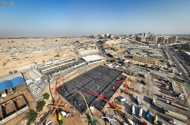 تقرير مصور/ بإشراف العتبة العلوية.. إنشاء مشروع خزان ماء بطاقة استيعابية تبلغ (20 مليون لتر)