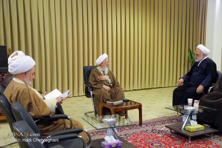 دیدار رئیس قوه قضاییه با آیت‌الله جوادی آملی